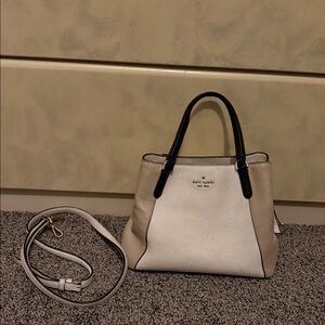 Kate Spade Black and Cream Satchel